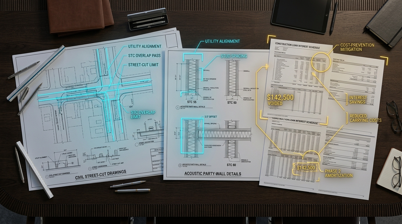 Vancouver Multiplex BCBC 2024 Fire Acoustic 2-Inch Municipal Water Main Civil Blueprint